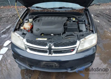 2012 Dodge Avenger Se из США, поврежденный, VIN 1C3CDZAG5CN314143